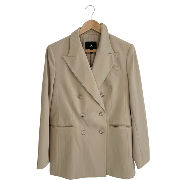 Banana Republic Beige Double-Breasted Blazer - Picture 7 of 15